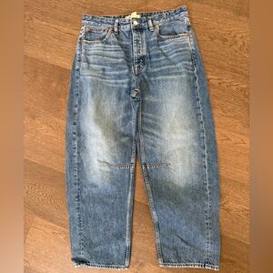 Madewell Darted Barrel Leg Jeans